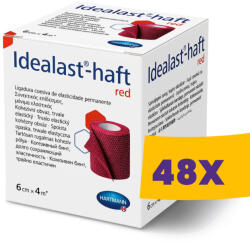 HARTMANN Idealast-haft piros kompressziós pólya 6cmx4m 1db (Karton - 48 db) (931096)