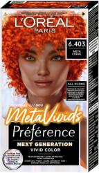 L'Oréal L'Oréal Paris Preférence Meta Vivids Meta Coral, hajfesték, 25ml+75ml+22g+54ml