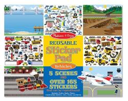 Melissa & Doug Abtibilduri reutilizabile - Vehicule - Comunitate (MD4199)