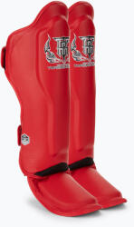 Top King Pro Semi Leather piros sípcsont- és lábfejvédők