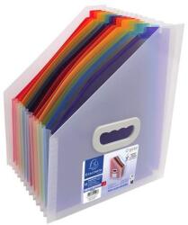 Exacompta Harmonika iratpapucs, 265x325 mm, PP, 12 rekeszes, EXACOMPTA, színes (EX55598E) - primatinta