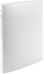 Exacompta Gyűrűs könyv, 4 gyűrű, 20 mm, A4, PP, címkével, EXACOMPTA, fehér (EX51185E) - officemarket