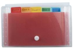 Exacompta Harmonikamappa, 180x110mm, PP, 6 rekeszes, EXACOMPTA (EX55498E)