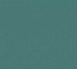 Finom struktúrájú egyszínű textil/vászon minta petrolzöld/kékeszöld tónus tapéta (39988-5)