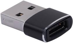 VCOM Преходник VCom CA435M, от USB A(м) към USB C(ж), черен (CA435M)