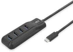ACT AC6420 4-portos USB3.2 HUB Black (AC6420) - pcx