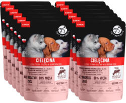 Pet Republic PetRepublic JUNIOR finomra vágott darabok finom mártásban - borjúhús 12x100g kutyáknak
