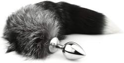 SESSO Dildo Fur Tail L Black/White