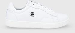 G-Star ghete de piele culoarea alb, cu toc plat 9BY8-OBD3FY_00X (2141002510.WHT)