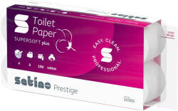  Satino Wepa Prestige toalettpapír, 4 rétegű, 150 lapos, 8 tekercs/csomag, 8 csomag/zsák