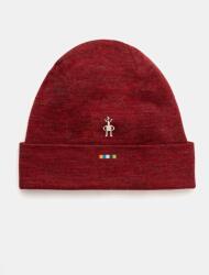 Smartwool beanie cu doua fete Thermal Merino Reversible culoarea bordo, de lana, din tesatura neteda 9BYX-CAU0MF_83X (SW0SW956)