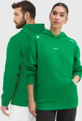 coperni bluza x Puma culoarea verde, cu glugă, neted, 628304 9BYH-BLU04I_76X (628304)