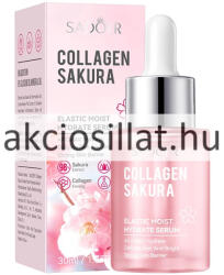 SADOER Collagen Sakura Elastic Moist Hydrate Serum Kollagénes Japán cseresznyevirágos arcszérum 30ml