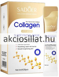 Sadoer Collagen Anti-Aging Sleep Facial Mask Kollagénes Arcmaszk 20x4ml