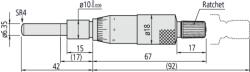 Mitutoyo Standard beépíthető mikrométer 0-25 mm (150-801)