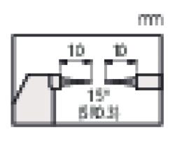 Mitutoyo Digimatic mikrométer 15°-os véggel (342-252-30)