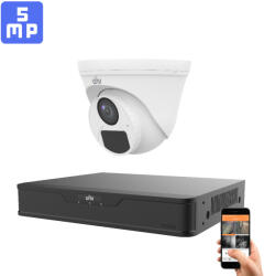 Uniview 1 biztonsági dome kamerás kamerarendszer 5MP