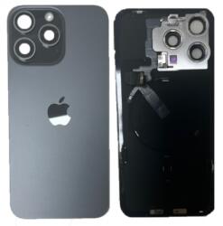  Apple iPhone 16 Pro Max akkufedél (hátlap) kamera lencsével, vezeték nélküli töltőchip, mágneses gyűrűvel és vakuval, Kék, Titanium Blue Gyári, Grade A