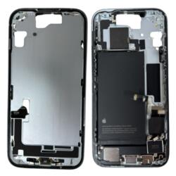 Apple iPhone 15 Plus középső keret, akkumulátorral és átvezető fóliákkal Kék Gyári, Grade A