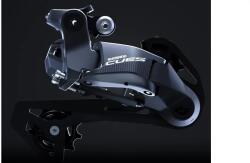 Shimano Cues RD-U6070 Di2 E-bike hátsó váltó, 11s, közepes kanalas, Linkglide, Shadow, fekete