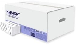 Harmony ZZ hajtogatott papírtörlő, 2 rétegű, HARMONY, újrahasznosított, fehér (20 db-os csomag)
