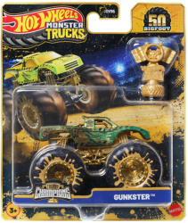 Mattel Hot Wheels Monster Trucks: Gunkster bajnok kisautó serleggel 1/64 - Mattel (JDV96/JDV99) - jatekshop