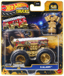 Mattel Hot Wheels Monster Trucks: 5 Alarm bajnok kisautó serleggel 1/64 - Mattel (JDV96/JDW00) - jatekshop