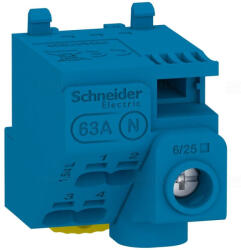 Schneider Electric LGYT1N05 Csatlakozóblokk, 5 lyuk, nulla (1x25+4x4) + Jumper Schneider (T1N05)