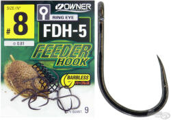 Owner Hooks FDH-5 12 Füles, Szakáll Nélküli Feeder Horog 10db (56945-012)