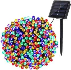 ProGarden 24 méteres 400 LED-es XXL hosszú napelemes kerti fényfüzér, színes (DX9540020)