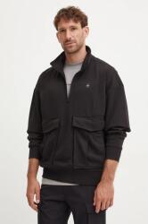 G-Star RAW felső fekete, férfi, nyomott mintás, kapucnis, D25096-D566 - fekete XL