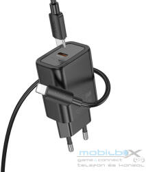 hoco. wall charger Type C + cable Type C to Lightning PD QC 30W N62 black