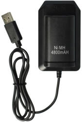 VHBW Play & Charge Kit - 1x Töltő, 1x Töltőkábel, 2x Akkumulátor Fekete (888400873)