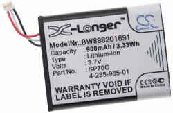 VHBW Sony Játékkonzol 4-285-985-01, 4-435-245-01, SP70C, 900 mAh, 3, 7 V (888201691)