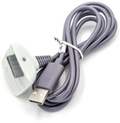 VHBW Microsoft Xbox 360 USB Vezérlő Töltőkábel - 1, 4 m, szürke (800115539)