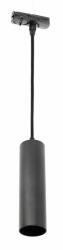 GTV XLT-LAGO-GU10-10 1 fázisú gyűjtősínes lámpatest, LAGOS II, max. 250V, 50/60Hz, GU10, IP20, max. 20W, fekete (XLT-LAGO-GU10-10)
