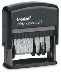 Trodat Dátum- és szövegbélyegző, 12 féle szöveggel, TRODAT "4817 (IT4817) - tintasziget