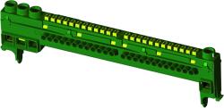 GEWISS Bloc Terminal De Impamantare Izolator - IP20 - 3X25 + 12X4 Pentru Carcase Modulare Standard Franceze - 13-39 Module - Verde Gewiss GW40591 (GW40591)