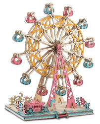 Rappa Woodcraft Wooden 3D Puzzle Roata Ferris Pastel