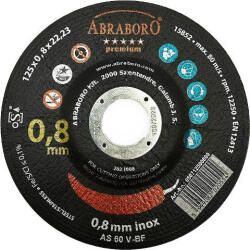 ABRABORO Vágókorongok 125x0, 8 mm Chili INOX Gold Edition ABRABORO (50712500800)