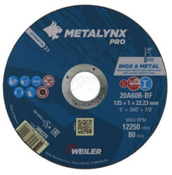 WEILER Abrasives d. o. o Vágókorongok 125x1, 6 mm METALYNX PRO INOX (010103-0044)