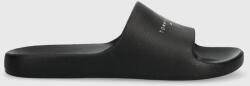 Tommy Jeans papucs TJW PRINTED PU POOL SLIDE fekete, női, EN0EN02693 - fekete Női 40