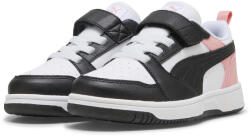 PUMA Rebound V6 Lo Gyermek cipők PUMA White Black Pink Fruit fehér|fekete|rózsaszín