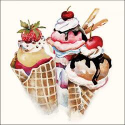 Ambiente Ice cream papírszalvéta 33x33cm, 20db-os