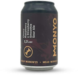 MONYO Brewing Co. Mojo Workin 25 Choco Raspberry Strawberry Smoothie Sour Ale | Monyo| 0, 33L - 5, 2%