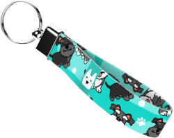 april & june Schnauzer, kék - Kulcstartó - blue - april & june (anj-kc-189-S)