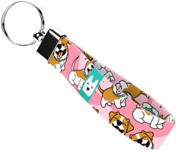 april & june Jack russell, rózsaszín - Kulcstartó - Jack russell terrier, pink - april & june (anj-kc-192-S)