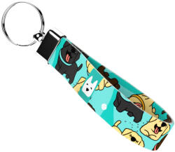 april & june Labrador retriever, kék - Kulcstartó - blue - april & june (anj-kc-203-S)