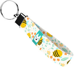 april & june Méhecske mintás - Kulcstartó - Cute Kawaii Bees Pastel - april & june