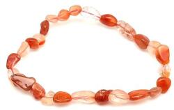 R. M. ékszer Karneol világos pebble karkötő 6-10mm (059909)